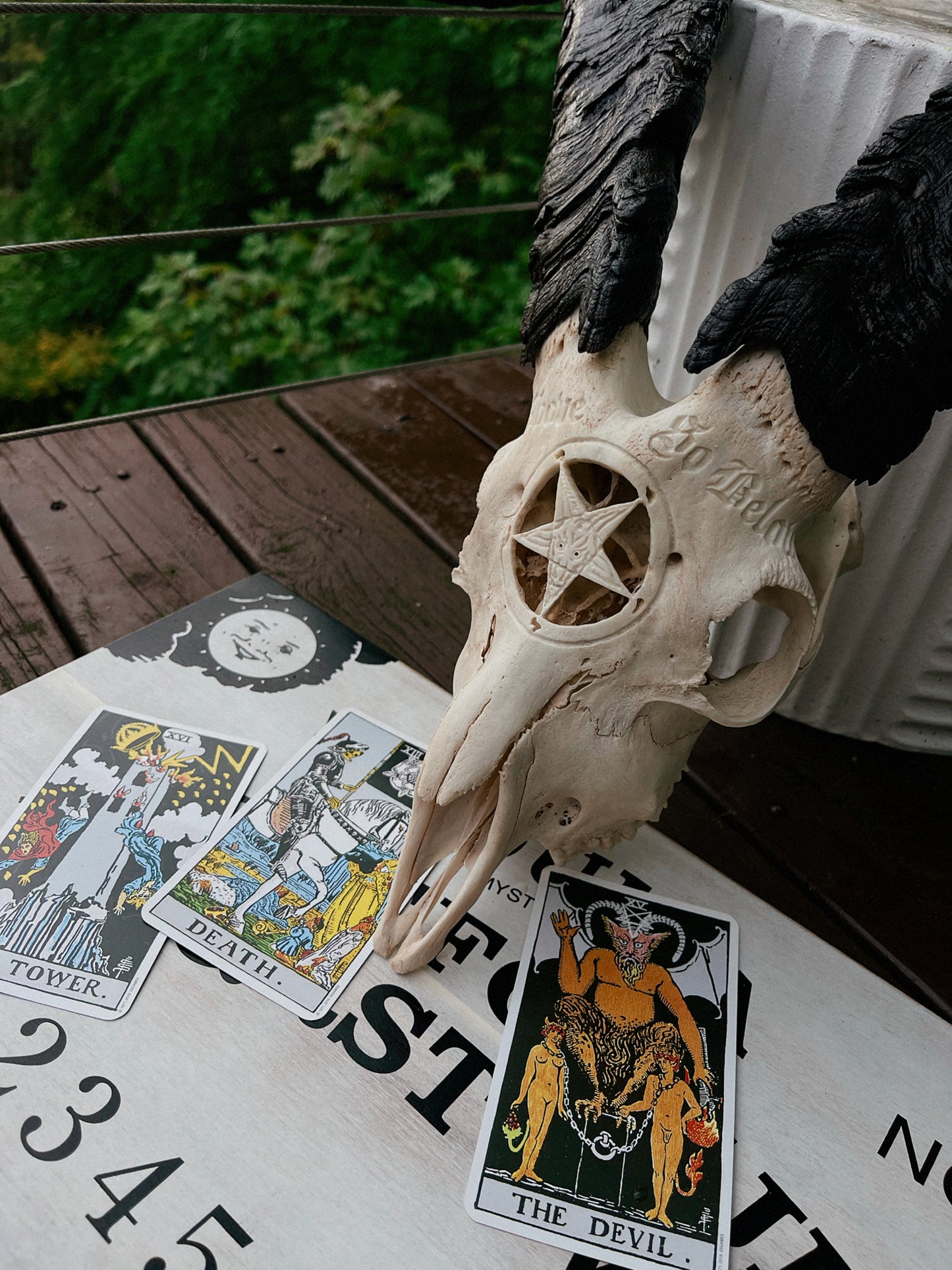 Carved Baphomet Goat