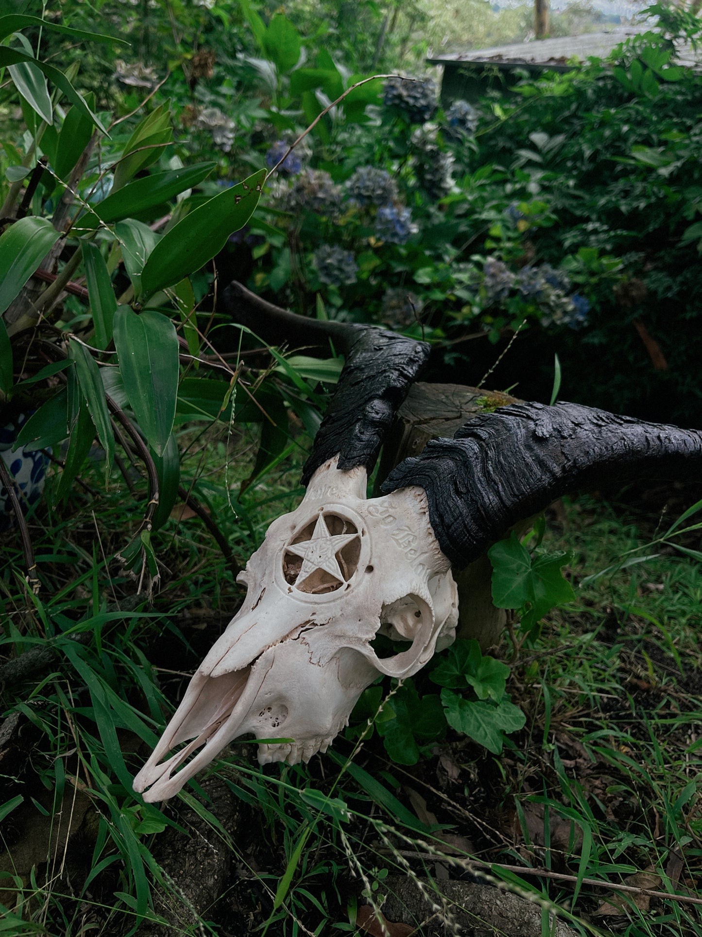 Carved Baphomet Goat