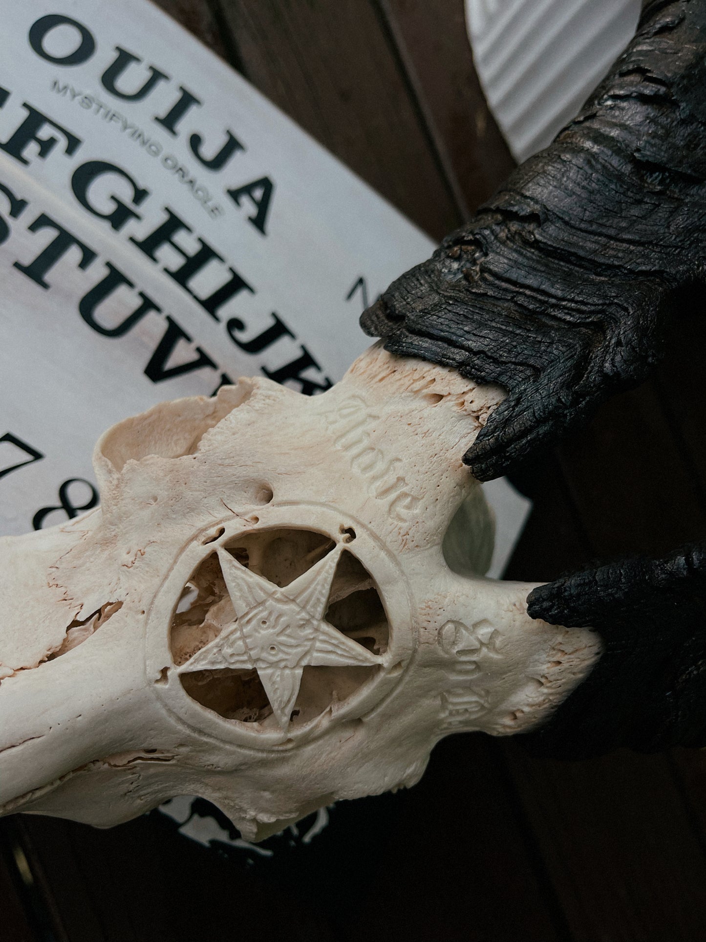 Carved Baphomet Goat